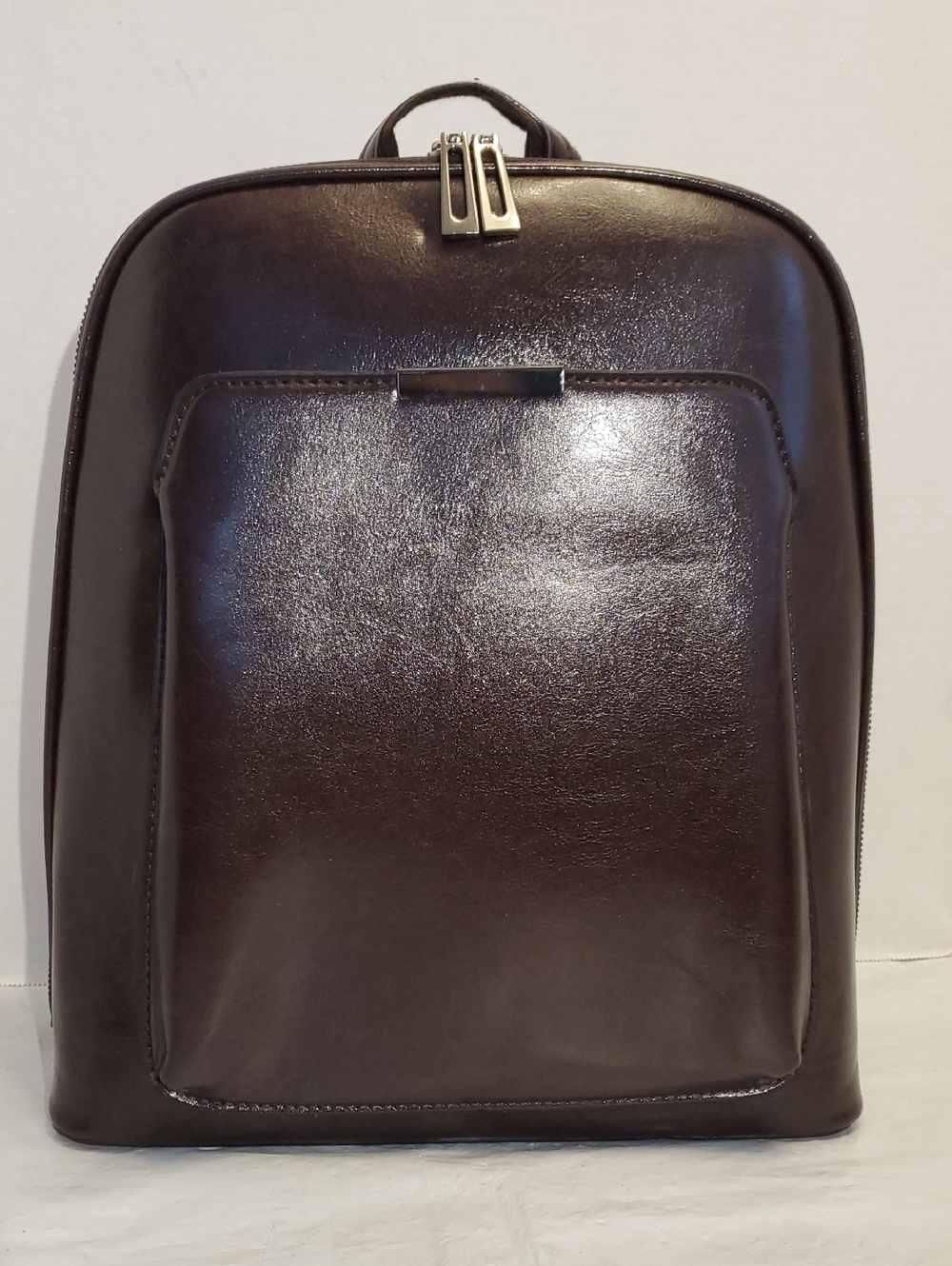 Faux Leather Backpack